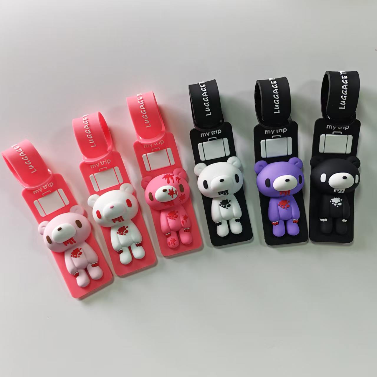 Travel Accessories Unique - Милый мультяшный силиконовый брелок для багажа