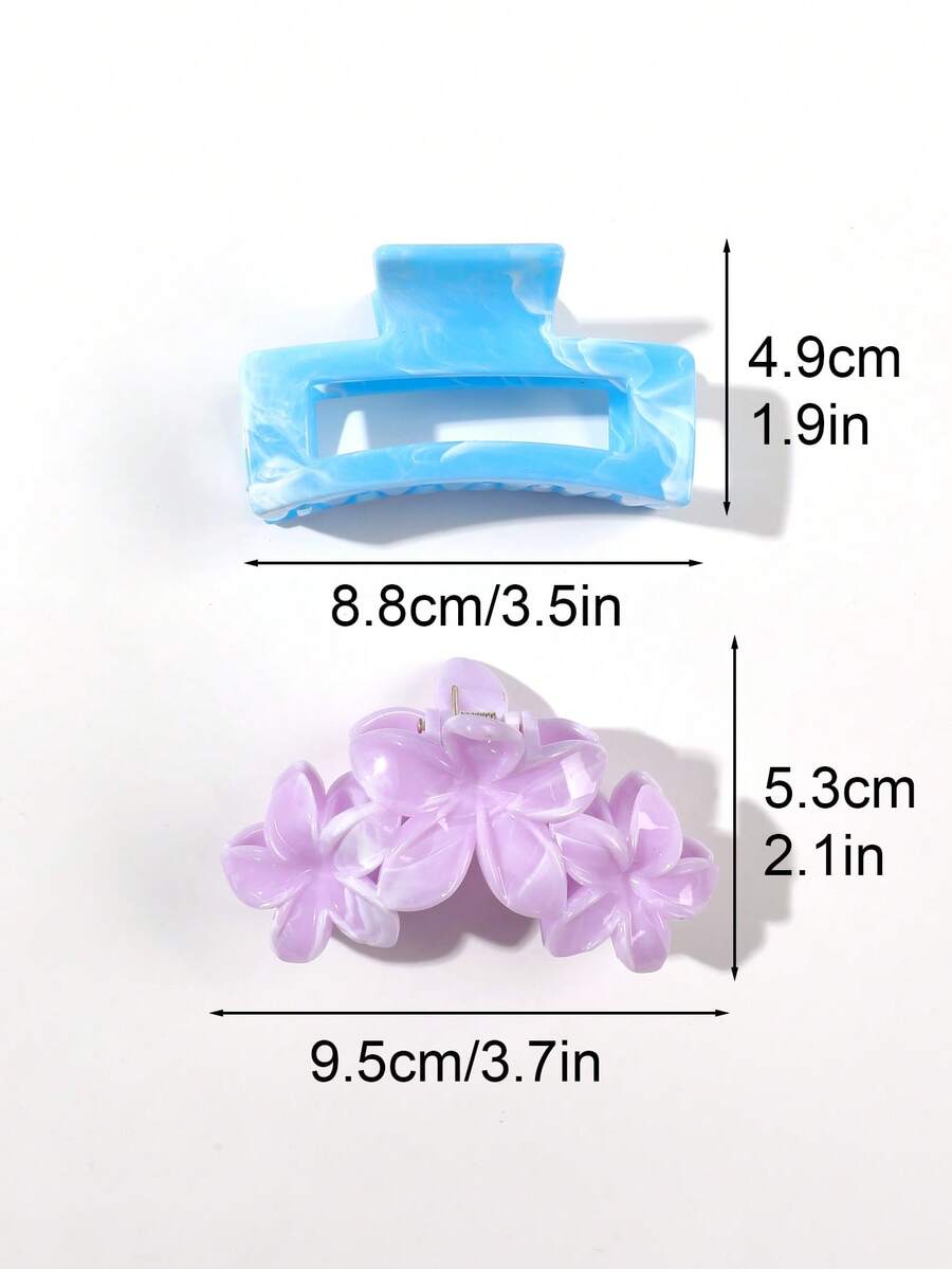 Travel Accessories Bunnings - SGIAWETA-6 шт. сине-фиолетовые мраморные заколки для