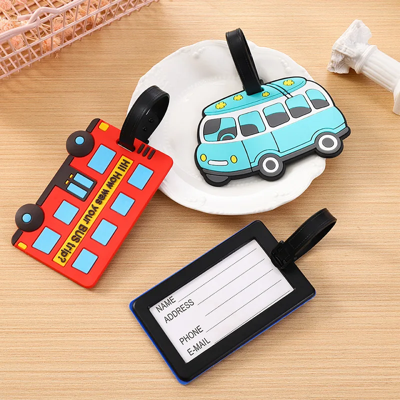 Travel Accessories Unique - Милые мультяшные автомобили, ПВХ, силиконовые багажные
