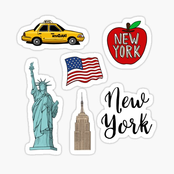 Travel Accessories Nyc - Нью-Йорк путешествия Nyc 5 шт. наклейки